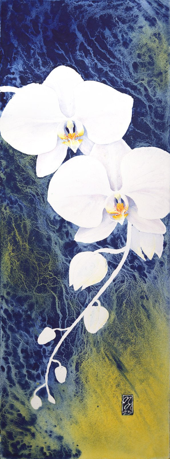 Orchid watercolor by Nathaniel Norton